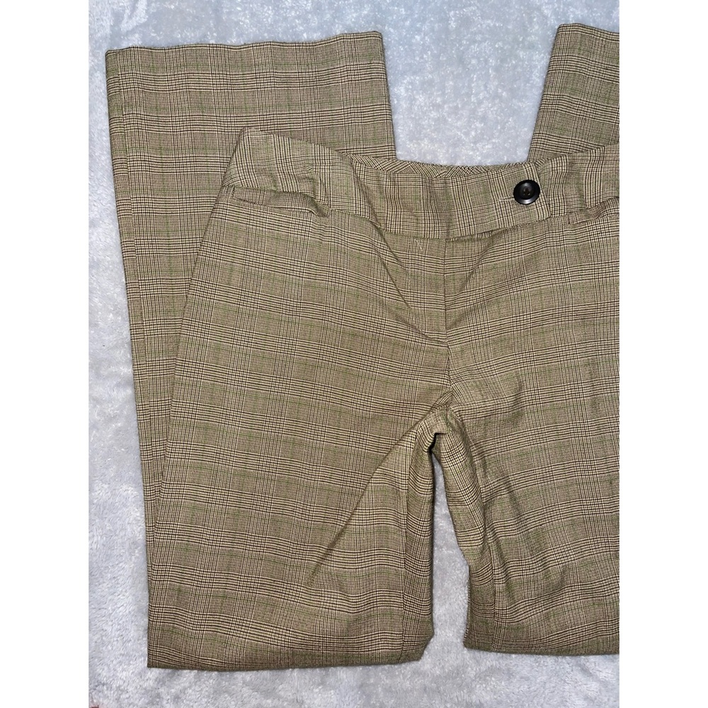 Women’s Green Plaid Tailor B.Moss Stretch Slacks 💚